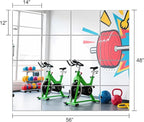 Ruomeng Home Gym Mirrors 14" x 12" x 16Pcs Wall Mounted Mirror Glass Frameless - Image 3