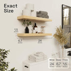 BAOBAB WORKSHOP Wood Floating Shelves - Image 3