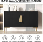 practicalWs Peel and Stick Wallpaper 15.7" x 118" Black Contact Paper - Image 4