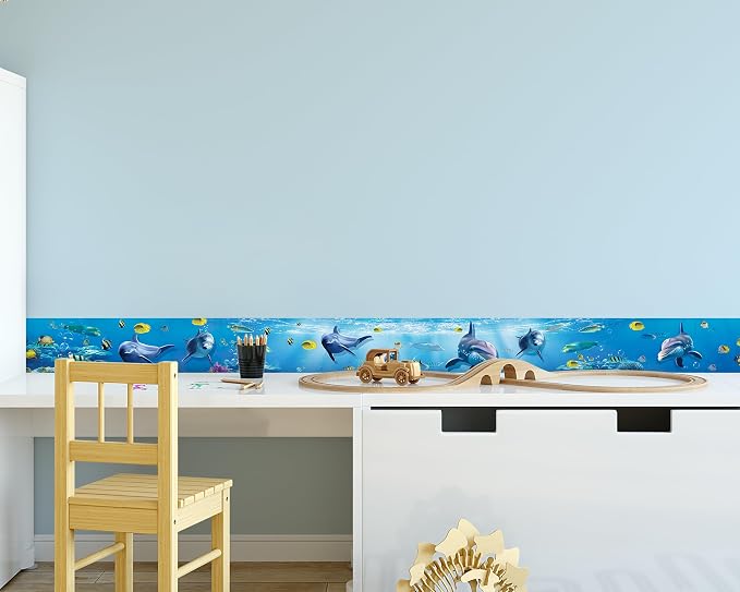 FLFK Peel and Stick Wallpaper Border Wall Decals - Image 4