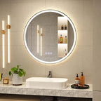 BEAUTYPEAK 30x30 LED Round Bathroom Mirror - Image 8