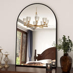 XRAMFY 20"x30" Black Arched Bathroom Mirror - Image 8