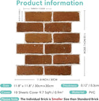Commomy 3D Faux Brick Peel and Stick - Image 5