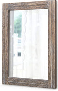 AAZZKANG Mirror with Wood Framed Rectangle Rustic Wall Mirrors Decor Large by AAZZKANG
