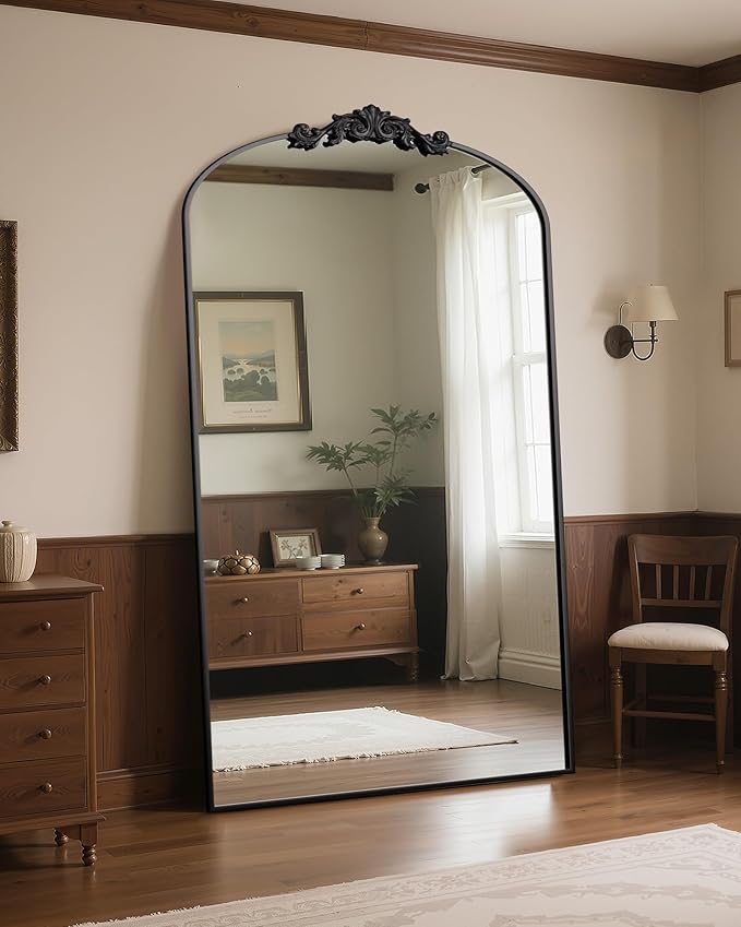 Antok Arched Full Length Mirror, Full Body Mirrors - Image 2