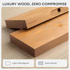 Homeforia 36 inch Golden Oak Floating Shelf, High End Solid Real Wood 36inch - Image 3