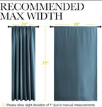 NICETOWN 2 Panels Blackout Curtains, Rod Pocket Window Curtains Room Darkning - Image 6