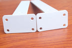 12 Pack - 10 inch White Hidden L Shelf Bracket Iron Floating Shelf Brackets - Image 4