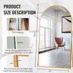Beauty4U 76" x 37" Arched Full Length Mirror - Image 5