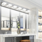 Ralbay Brushed Nickel Bathroom Vanity Lights 48inch Metal Acrylic LED Modern - Image 2