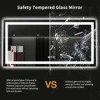 LOAAO 60X36 LED Bathroom Mirror - Image 8