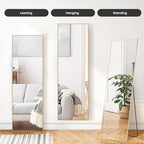 Simple Deluxe Full Length Mirror, - Image 4
