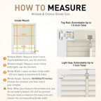 No Drill No Tool 1" Vinyl Mini Blinds, Light Filtering Horizontal Window Blinds - Image 6