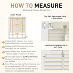 No Drill No Tool 1" Vinyl Mini Blinds, Light Filtering Horizontal Window Blinds - Image 6