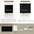 SUNOFF Cordless Blackout Roller Shades Blinds - Image 2