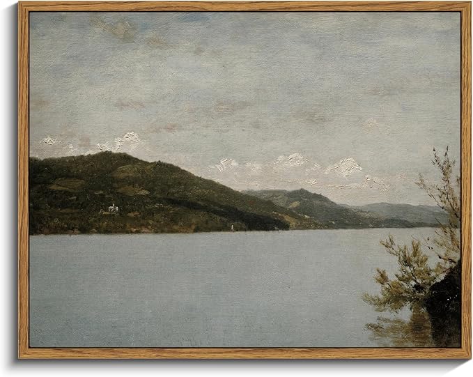 InSimSea Framed Canvas Wall Art Vintage Decor, Home Decor Classical Landscape by InSimSeaArt