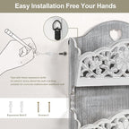 Key and Mail Holder for Wall, 2-Slot Mail Organizer Wall Mount - Image 7