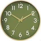 Mosewa Wall Clock 10 Inch, Battery Operated Silent Non-Ticking Modern Analog by MOSEWAWALLCLOCK
