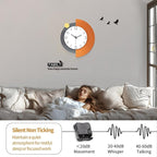 FLEBLE Decorative Wall Clocks Silent Quality Quartz Wall Clock Battery Operated - Image 5
