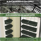 Vertical Garden Wall Planter, 4-Tier Stackable Wall Planter Indoor Outdoor - Image 4