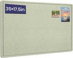 Bulletin Board - 35 x 17.5 inches Decorative Felt Pin Board - Cork Board by Hrrtyueg