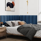 IFNOW Upholstered Wall Mounted Headboard, 3D Soundproof Wall Panels Peel and - Image 3