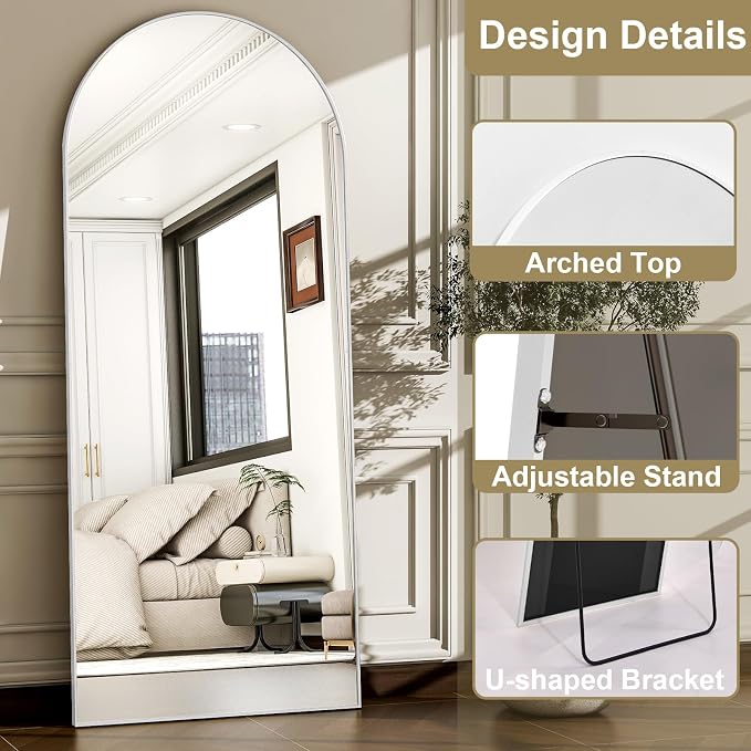 57" x 20" Arched Full Length Mirror - Image 6