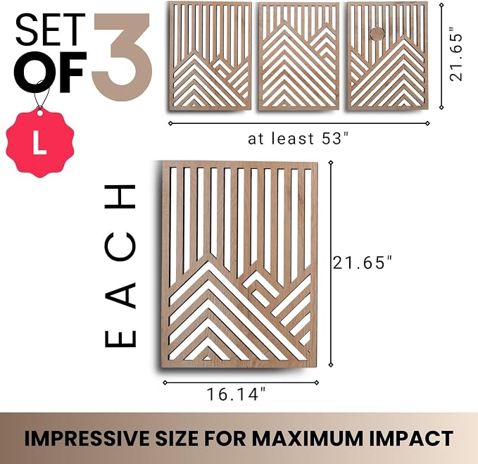 qmmp Modern Wooden Wall Sculptures - Image 4