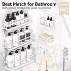 YASONIC Shower Caddy, Large Capacity Bath Organizer - Image 2