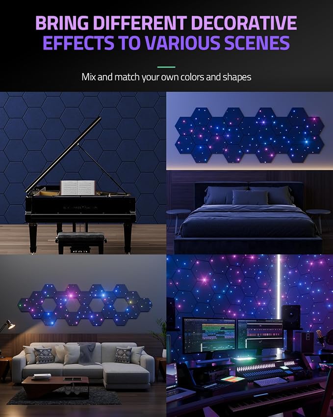 ZenSonic 12 Pack Self-adhesive Sound Proof Foam Panels - Image 4