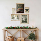Vodefoad Vintage Dark Green Christmas Prints Set Farmhouse Christmas Gallery - Image 9