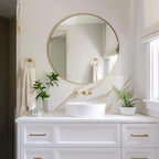 Sunniry Gold Circle Mirror, Round Mirror 20 inch, Round Wall Mirrors - Image 4