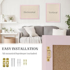 Large Cork Board with Linen, Picture Display Vision Board Corkboards - Image 4