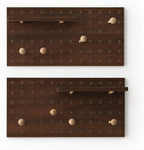 Wooden Pegboard Modular Display Organization Storage Wall Hooks Shelf - Image 2