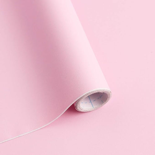 118"x17.7" Pink Peel and Stick Wallpaper Solid Color Contact Paper by SAFIYYA