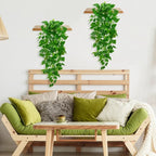BLEUM CADE 8Pcs Fake Hanging Plants, 9 Branch Artificial Hanging Plant - Image 5