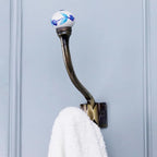 Indian Shelf Pack of 12 Heavy Duty Ceramic Unique Wall Hooks - Image 8
