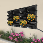 Vertical Wall Planter with 16 Pots, Hanging Garden Plant Flowerpot Holder - Image 7
