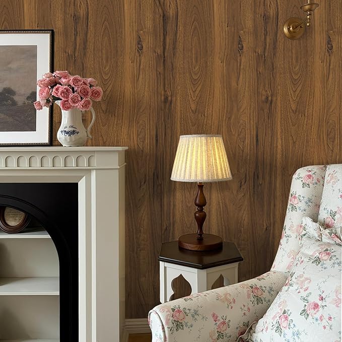 COSNIGHT Wood Grain Contact Paper, Vintage Peel and Stick Wallpaper 15.7''x393'' - Image 6