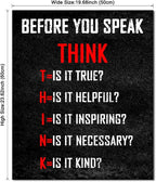 Pyradecor Large Motivational Think Before You Speak Classroom Positive Quotes - Image 6
