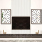 Wocred Set of 2 Rectangular Wall Mirror, Gorgeous Rustic Farmhouse Accent Mirror - Image 3