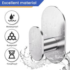 Aikzik Adhesive Towel Hooks - 26LB Heavy Duty Wall Sticky Waterproof Hooks - Image 4