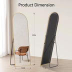 Simple Deluxe Arched Full Length Mirror, - Image 5