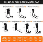 Slatwall Accessories 22 PCS Heavy Duty Garage Hooks Slatwall Panel Hooks Slat - Image 4