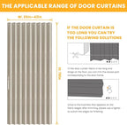 AJAZZ 100% Blackout Magnetic Door Curtain Accordion Doors Interior Folding - Image 2