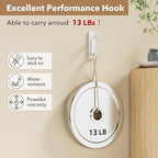 pickpiff Wall Hooks for Coat and Towel: 13LB Strong Adhesive Door Hanger Stick - Image 2