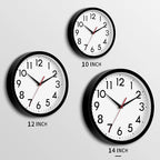 DAXSMY 14 Inch Wall Clock Large Battery Operated Big Silent Non Ticking Analog - Image 3