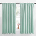 NICETOWN Blackout Curtains for Bedroom, Aqua Blue, 1 Pair, 70 by 63-inch by NICETOWN