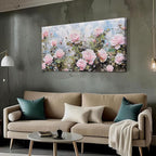 Ardemy Flower Wall Art Canvas Art Wall Decor, Floral Painting Textured Picture - Image 2