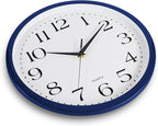 Bernhard Products Navy Wall Clock Silent Non Ticking - Image 3